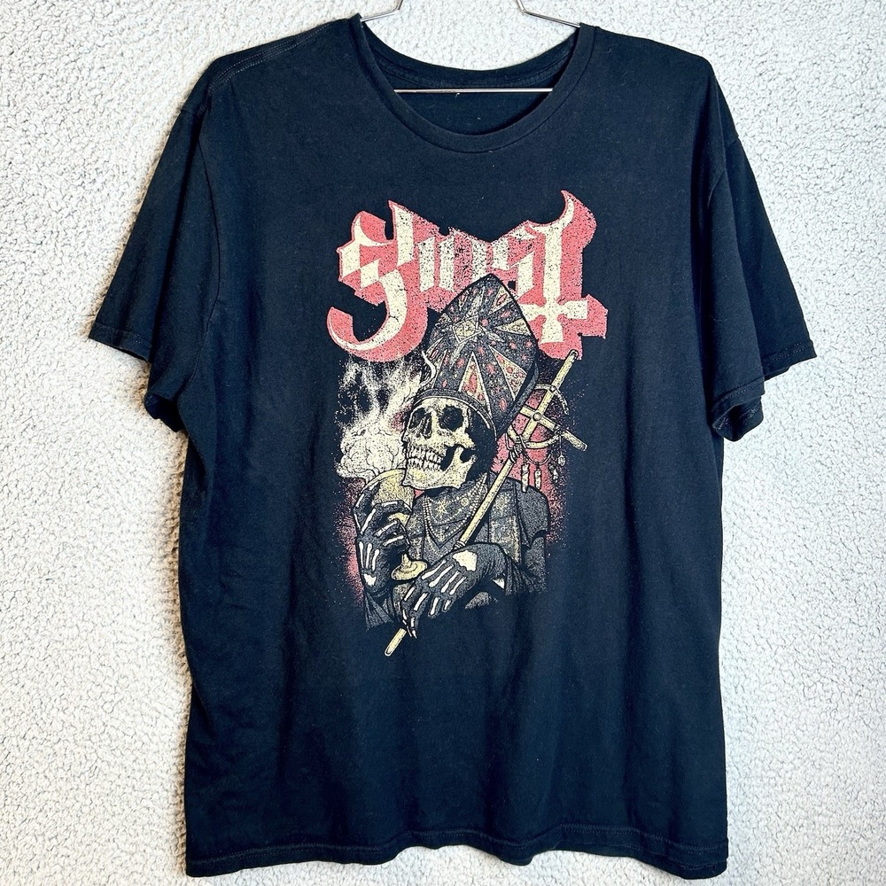 Ghost Band T Shirt Mens XL Black Papa Emeritus Altar Tour Merch Goth Metal